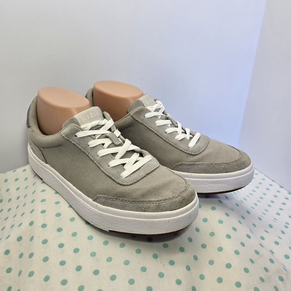 Kizik 'Prague' Women's 9 / Men's 7.5 Hands Free Slip On Sneaker Granite Gray - Picture 2 of 16